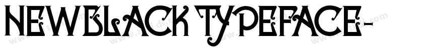 NEWBLACK TYPEFACE字体转换